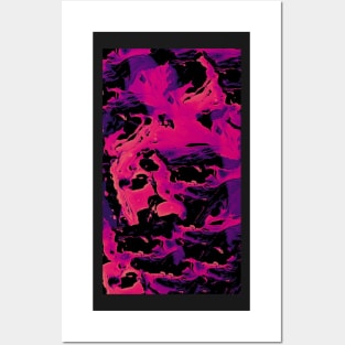 Neon Pink Pattern Posters and Art